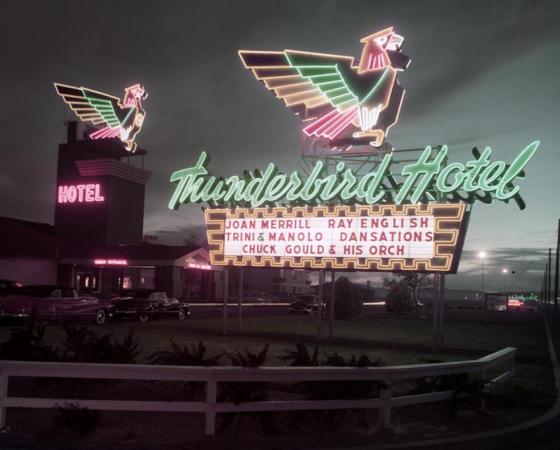 Thunderbird Hotel, early evening