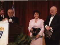 Faye and Dr. Leon Steinberg at the Freedom Dinner Gala, February 8, 2004