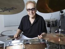 Photograph of Bobby Morris with drums, Las Vegas, Nevada, May 27, 2016
