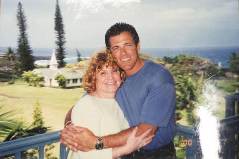 Beth Molasky with husband Kenny Cornell, 2000