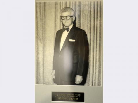 Jacob Kozloff, Temple Beth Sholom president, 1951-1955