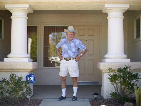 Dr. Leonard Kreisler at his Summerlin Las Vegas home. Kreisler has worked as Medical Director for the Nevada Test Site 