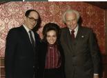 Photograph of Dennis Sabbath with Annette and Tom Lantos