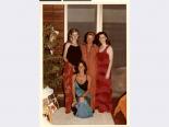 Photograph of Joyce Mack (standing, center) with daughters Barbara, Karen and Marilynn in Hawaii