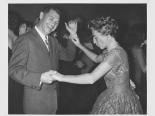 Hank Greenspun dancing with his wife Barbara, 1950s
