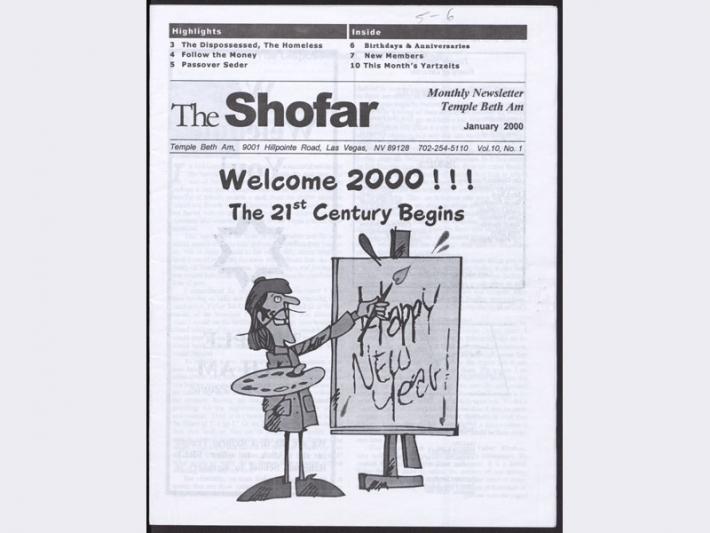 The Shofar newsletter of Temple Beth Am, January 2000