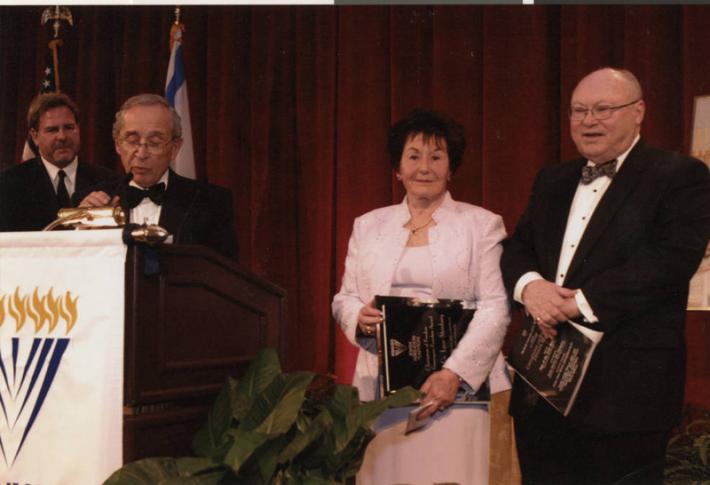Faye and Dr. Leon Steinberg at the Freedom Dinner Gala, February 8, 2004