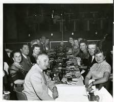 Photograph of Gizella Kleinman's birthday dinner, Las Vegas, Nevada, February 1952