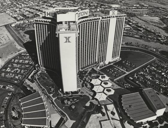 Aerial photograph of the Las Vegas Hilton