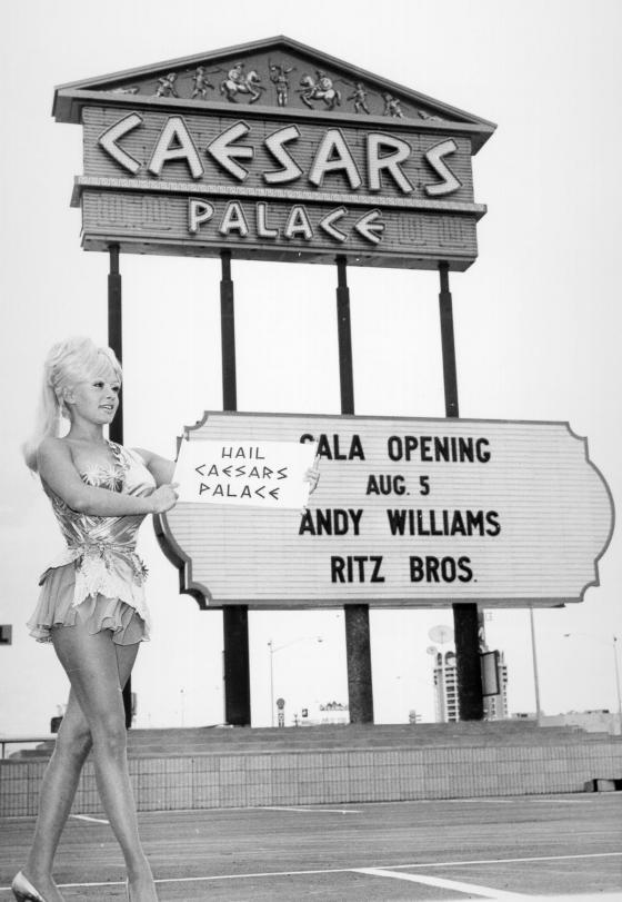 Caesars Palace opening on August 5, 1966