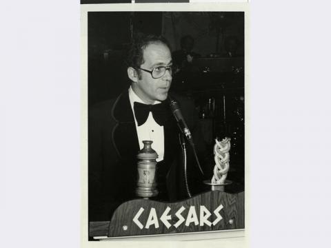 Photograph of Dennis Sabbath speaking at Caesars