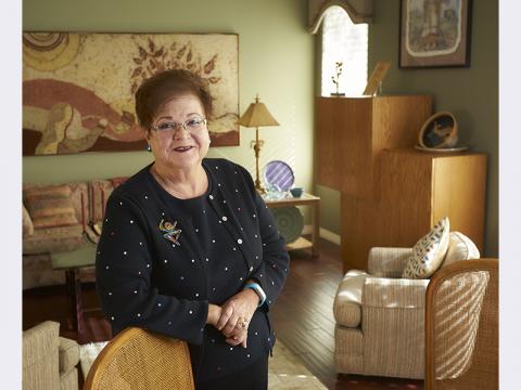Ruth Urban in her home in Las Vegas, NV.