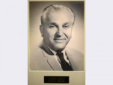 Portrait of Albert Goot, Temple Beth Sholom president, 1955-1956