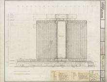 Architectural drawing, International Hotel, 1968
