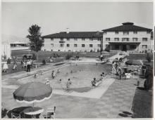 Thunderbird Hotel swimming pool, 1950s