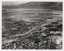 Aerial view of downtown Las Vegas