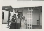 Adele Salton (Baratz) with parents before nursing school, before 1944