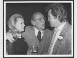 Moe Dalitz, center, celebrates his birthday with guests Barbara Schick and Lee Majors, December 23, 1979