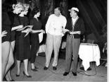 The Copa Girls rehearsing with Jack Entratter and Frank Sinatra, Las Vegas, 1954
