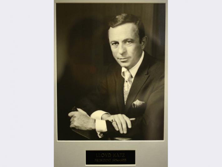 Lloyd Katz, Temple Beth Sholom president, 1954-1955