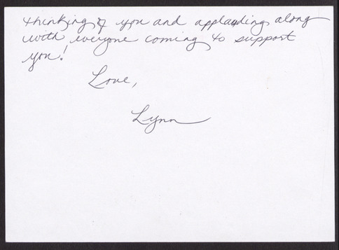 Card from Lynn Rosencrantz to Edythe Katz (Las Vegas, Nev.), no date, back