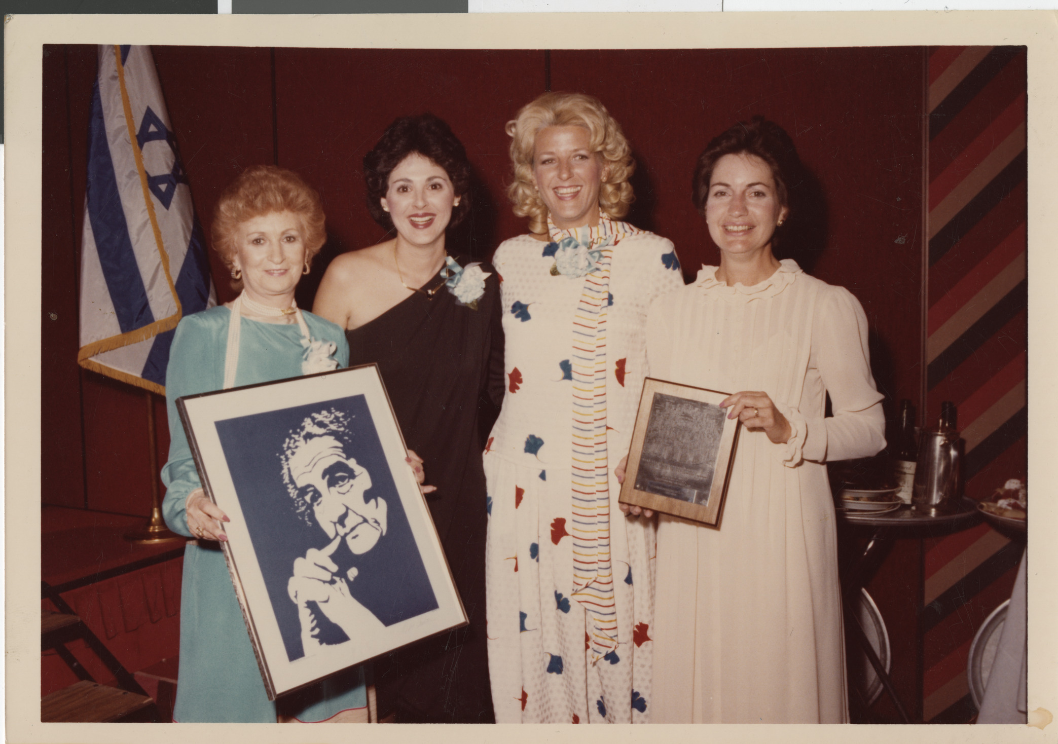 Photograph of Lillian Kronberg, Lynn Rosencrantz, Carolyn Goodman and Roberta Sabbath, date unknown